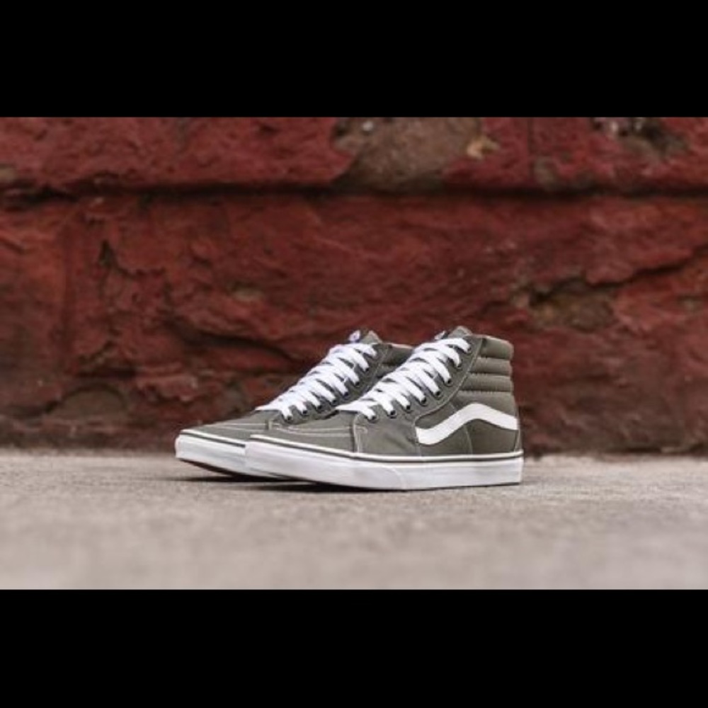 Women’s vans green leaf old school - Picture 2 of 3